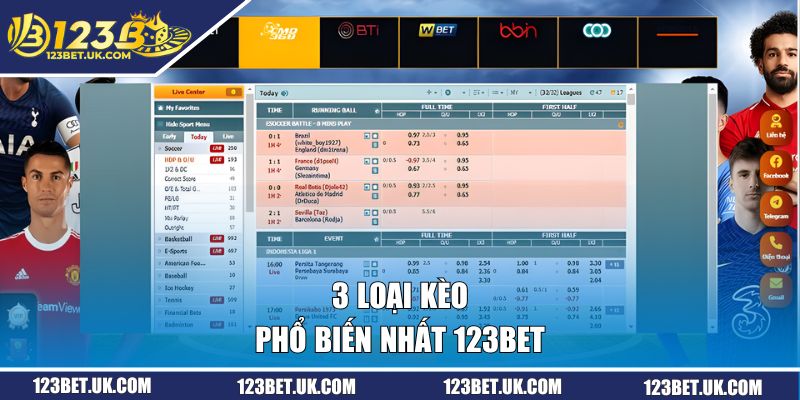 Kèo Nhà Cái - Tập Hợp 3 Loại Cược Phổ Biến Nhất 2026 2 3 loại kèo phổ biến nhất 123BET